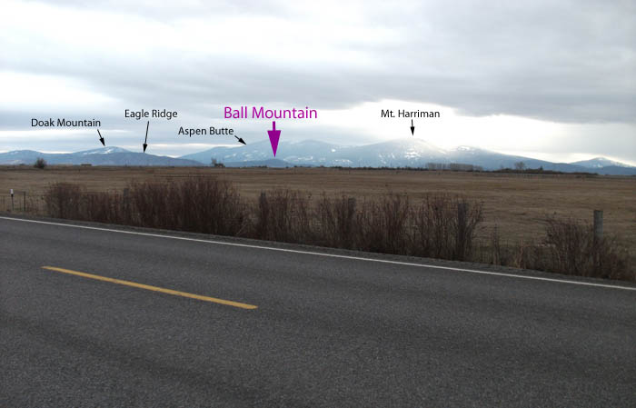 Ball Mountain as seen from the Agency Lake / Modoc Point area