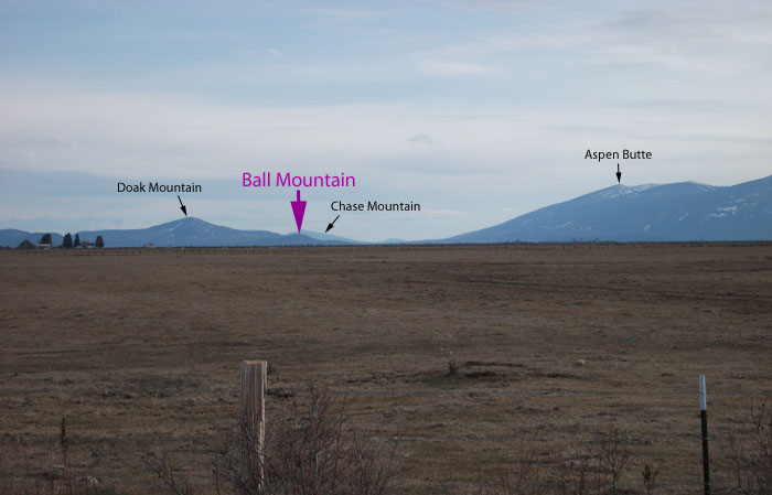 Ball Mountain as seen from the Fort Klamath area