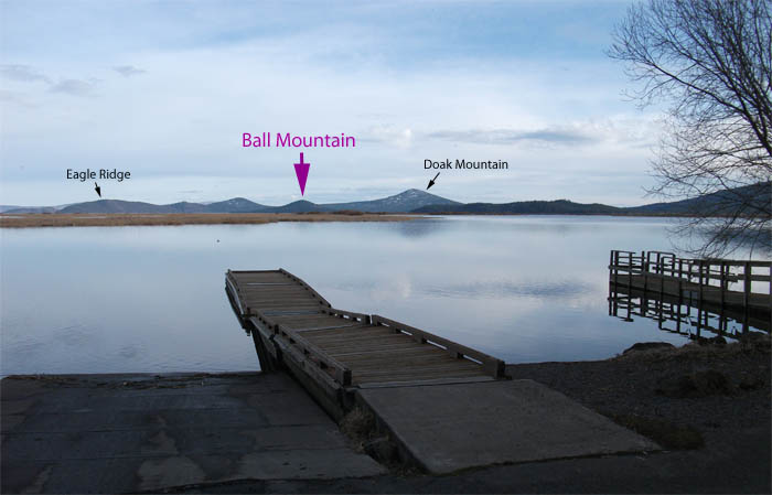 Ball Mountain as seen from the Rocky Point area